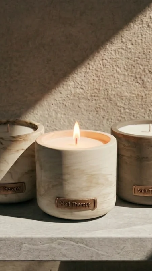 Indulge in Tranquility with Our Luxury Tonka Bean Candle - Ciúnas - Melt Therapy.