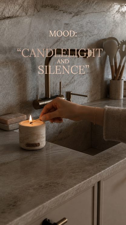Black Amber & Lavender Luxury Candle – Refillable - Melt Therapy